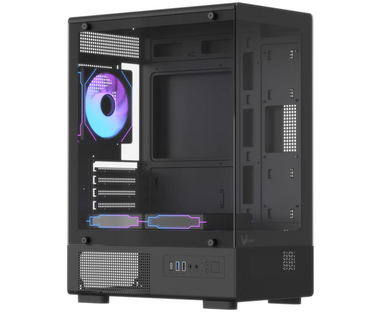 Корпус Formula Crystal Z1 CM Plus AR v2 (crystal z1cm plus black ar v2), без БП, m ATX, черный