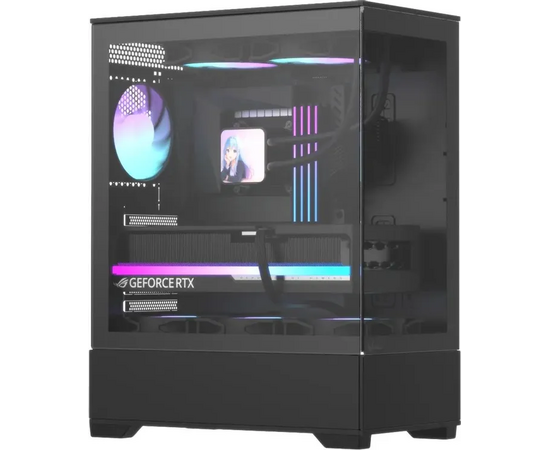 Корпус Formula Crystal Z1 V2 (crystal z1 v2 b), ATX, Midi-Tower, без БП, черный