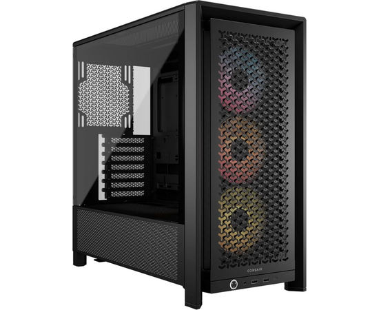 Корпус Corsair Frame 4000 D RS ARGB (CC-9011296-WW), без БП, Midi-Tower, TG, 3x120mm 2x USB-A 3.2, 1x USB Type-C, E-ATX, ATX, m ITX Black