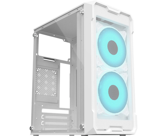 Корпус Оклик OCC-MN302 F белый без БП m ATX 1x USB2.0 1x USB3.0 audio