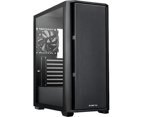 Корпус CHIEFTEC Pro Midi TG AS-02 B-TG-OP без БП, боковая панель из закаленного стекла, черный, ATX