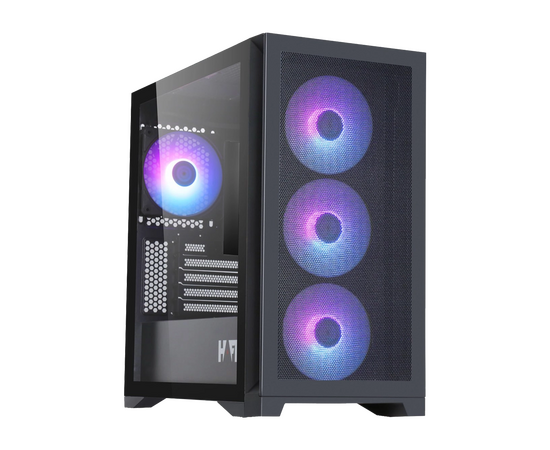 Корпус HAFF Glory Mini Black (m ATX, без БП, 1х USB3.0, 2х USB2.0, 1х Type-C)